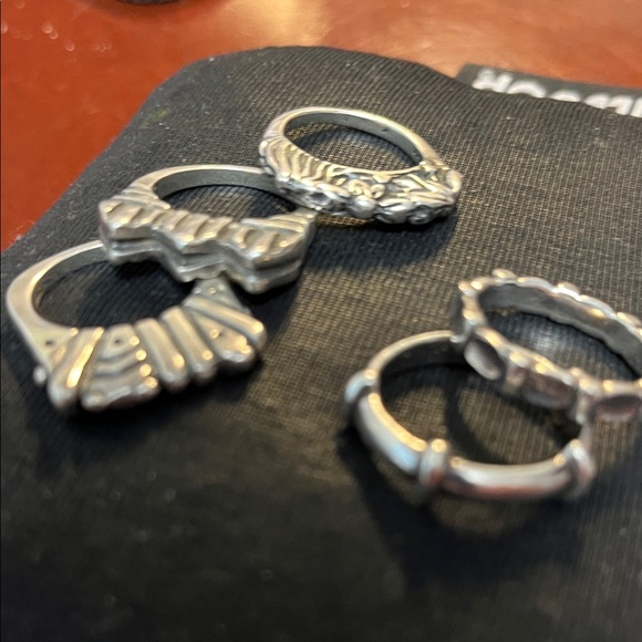 Silver Stacked Rings - Picture 4 of 4